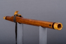 African Mahogany  Native American Flute, Minor, Mid A-4, #J43F (6)